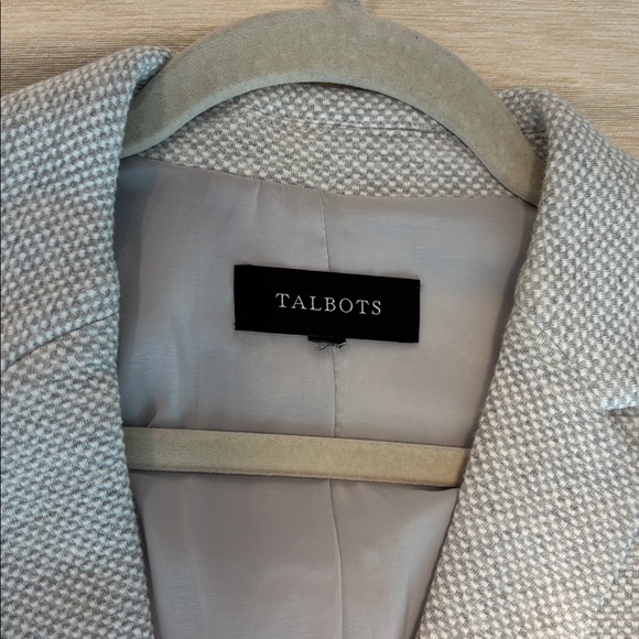 Talbots Women's Textured Gray Blazer - Picture 4 of 6